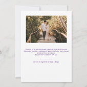 Petals & Prosecco roze lint tuin Vrijgezellenfeest Kaart (Achterkant)