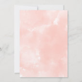 Petals & Prosecco Roze Rozen Arch Vrijgezellenfees Kaart (Achterkant)