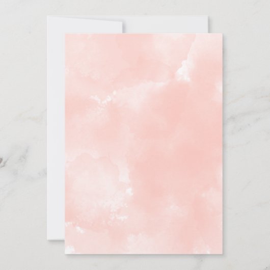 Petals & Prosecco Roze Rozen Arch Vrijgezellenfees Kaart (Achterkant)