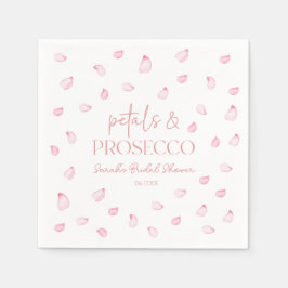 Petals & Prosecco Roze Rozenblaadjes Vrijgezellenf Servet