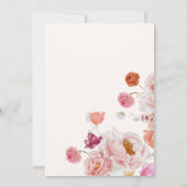 Petals & Prosecco Spring Flowers Vrijgezellenfeest Kaart (Achterkant)