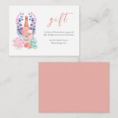 Petals & Prosecco Succulent Vrijgezellenfeest Cade Informatiekaartje (Voorkant / Achterkant)