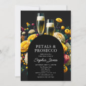 Petals Prosecco Vibrant Bloom Vrijgezellenfeest Kaart (Voorkant)
