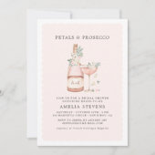 Petals & Prosecco Vrijgezellenfeest Bachelorette Kaart (Voorkant)