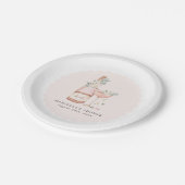 Petals & Prosecco Vrijgezellenfeest Bachelorette Papieren Bordje (Gekanteld)