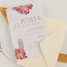 Petals & Prosecco Vrijgezellenfeest Bloemen Roze C Kaart
