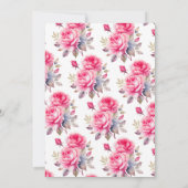 Petals & Prosecco-Vrijgezellenfeest Kaart (Achterkant)