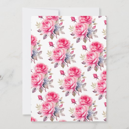 Petals & Prosecco-Vrijgezellenfeest Kaart (Achterkant)