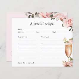 Petals & Prosecco Vrijgezellenfeest Recipcard
