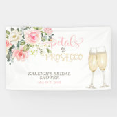 Petals & Prosecco-Vrijgezellenfeest Spandoek (Horizontaal)