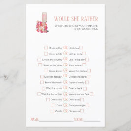 Petals & Prosecco Vrijgezellenfeest Wil ze liever