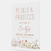 Petals Prosecco Wildflower Vrijgezellenfeest Welko Acryl Bord (Hoek)