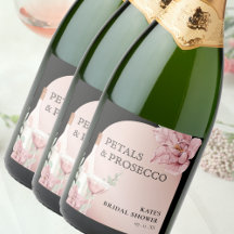 Petals & Prosecco Zwart & Roos Goud Vrijgezellenfe