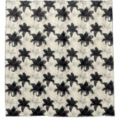 Petals & Webs - Gotische bloei in verwarde stilte Douchegordijn (Voorkant)