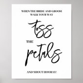 Petals wedding sign poster (Voorkant)