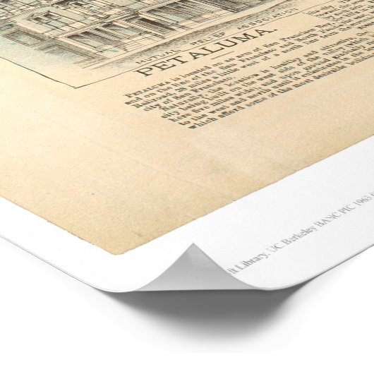 Petaluma, CA. (1314A) Poster (Hoek)