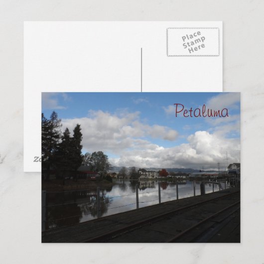 Petaluma, CA Briefkaart (Voorkant / Achterkant)