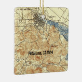 Petaluma CA  map Keramisch Ornament (Rechts)