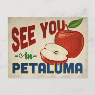 Petaluma California Apple - Vintage Travel Briefkaart