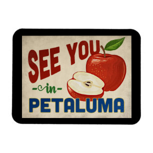 Petaluma California Apple - Vintage Travel Magneet