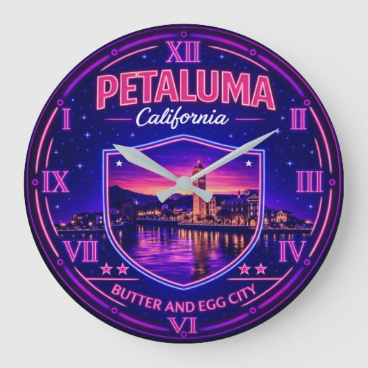 Petaluma California Grote Klok (Voorkant)