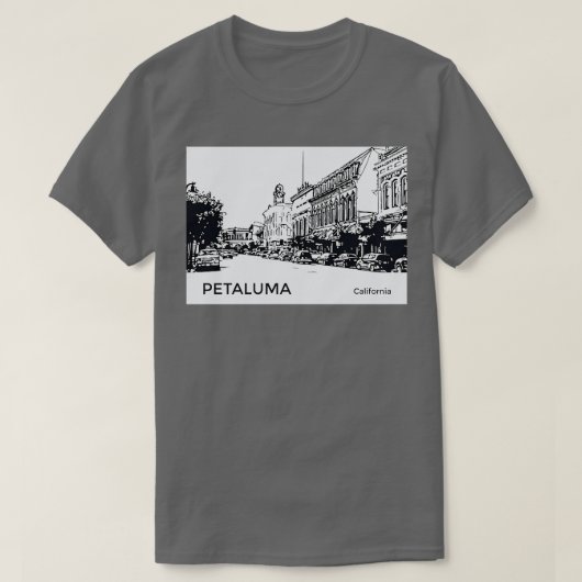 Petaluma California T-shirt (Design voorkant)