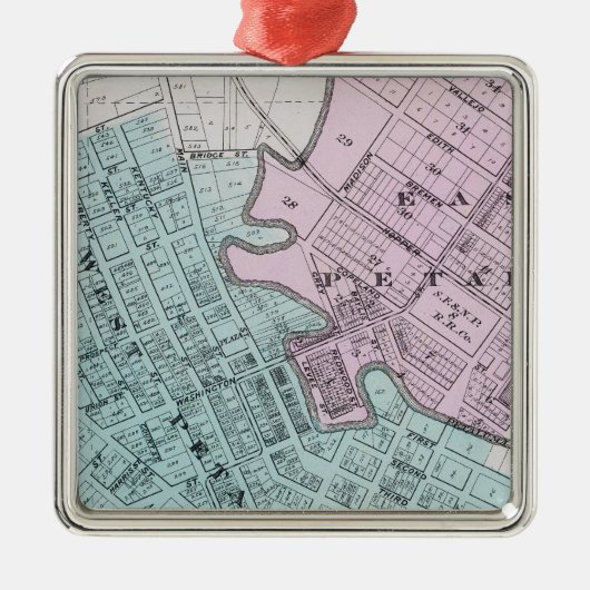 Petaluma, Californië 2 Metalen Ornament (Voorkant)