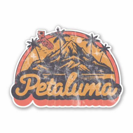 Petaluma, Californië Sticker (Voorkant)