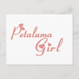 Petaluma Girl-T-shirts Briefkaart