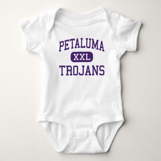 Petaluma - Trojans - High - Petaluma Californië Romper (Voorkant)