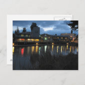 Petaluma Turning Basin bij nacht Briefkaart (Voorkant / Achterkant)
