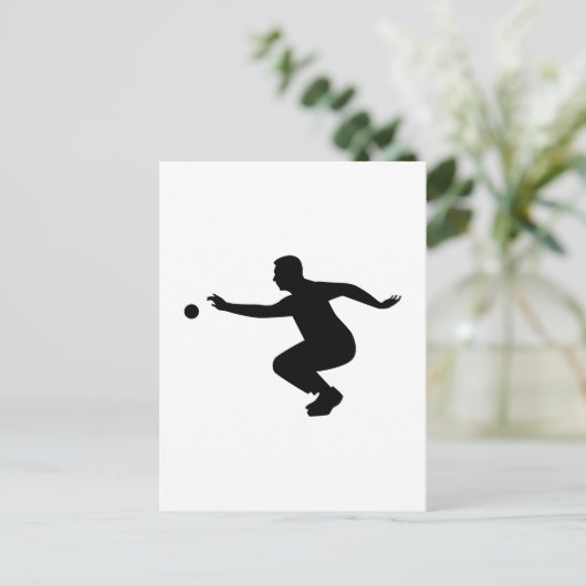 Petanekspeler Briefkaart (Staand voorkant)