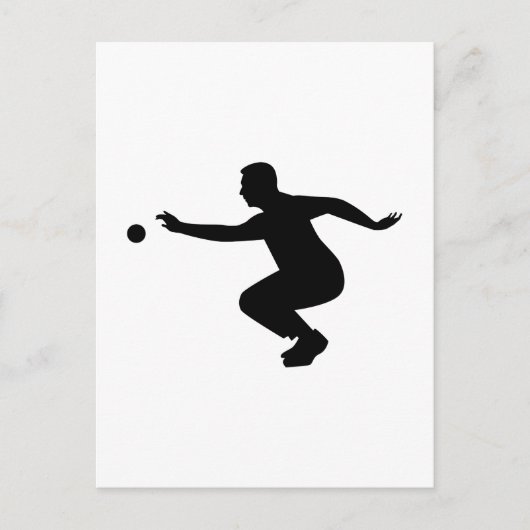 Petanekspeler Briefkaart (Voorkant)