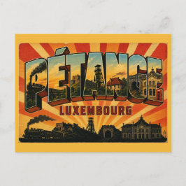 Pétange Luxemburg Minett Park Trein 1900 Briefkaart