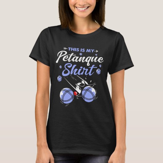 Petanque Bocce Balls Boules Sports Raffa Lawn Game T-shirt (Voorkant)
