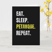 Petanque Boules Gift | Petanque Lover Boule Player Kaart (Gele Bloem)