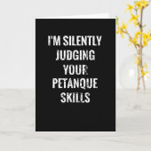 Petanque Boules Gift | Petanque Lover Boule Player Kaart (Gele Bloem)