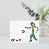 Petanque Briefkaart (Staand voorkant)