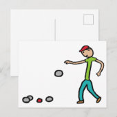 Petanque Briefkaart (Voorkant / Achterkant)