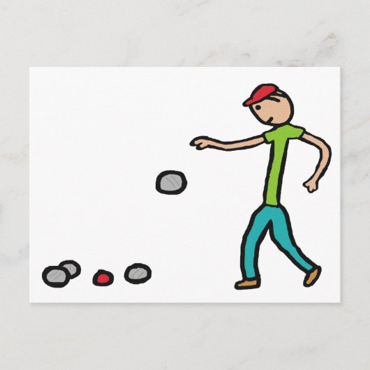 Petanque Briefkaart (Voorkant)