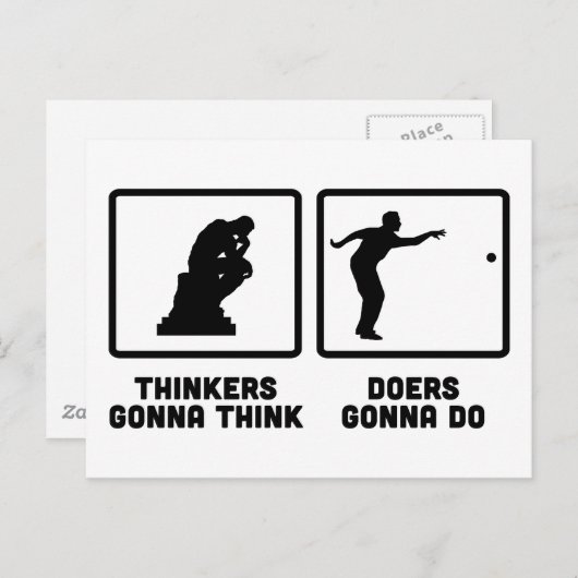 Petanque Briefkaart (Voorkant / Achterkant)