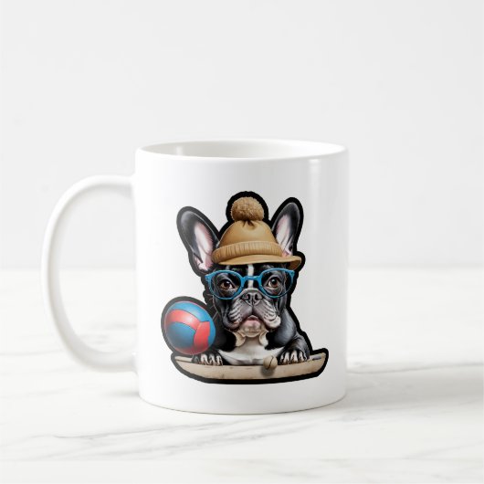 Pétanque Bulldog Bonjour [FUN!] - Koffie Mok (Links)