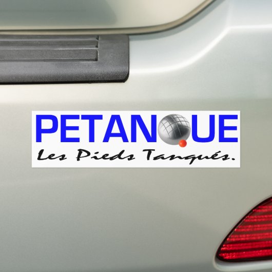 Petanque Bumpersticker (Op auto)