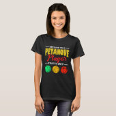 Petanque Colorful Ball Petanque Player Bocce Boule T-shirt (Voorkant volledig)