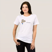Pétanque, Drie Ballen, Boules en Cochonnet Tri-Blend Shirt (Voorkant volledig)