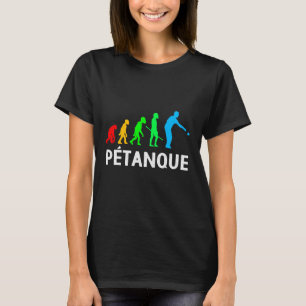 Petanque Evolution Bocce Balls Boules Sports Raffa T-shirt