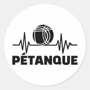 Petanque frequentie ronde sticker