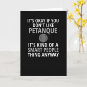 Petanque Gifts | Petanque Lover Petanque Player Kaart (Gele Bloem)