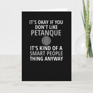 Petanque Gifts Petanque Lover Petanque Player Kaart