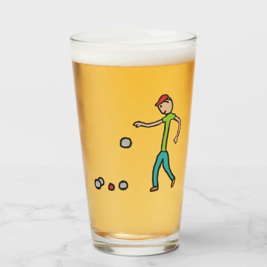 Petanque Glas (Voorkant gevuld)